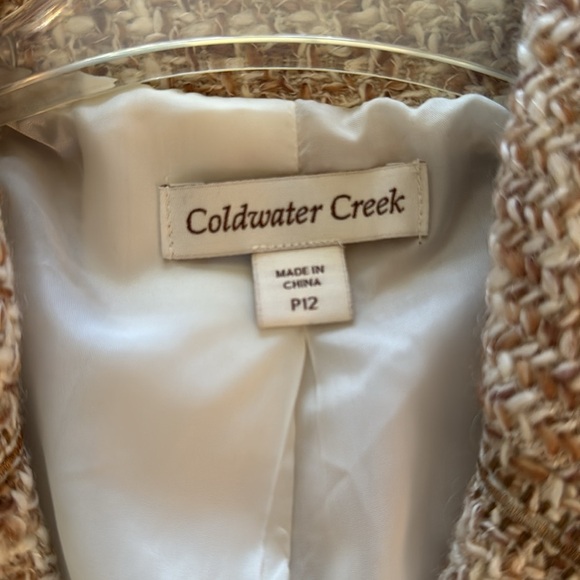 Coldwater Creek Stitched Boucle Wool Blend Jacket/Blazer Size 12P - Picture 9 of 12